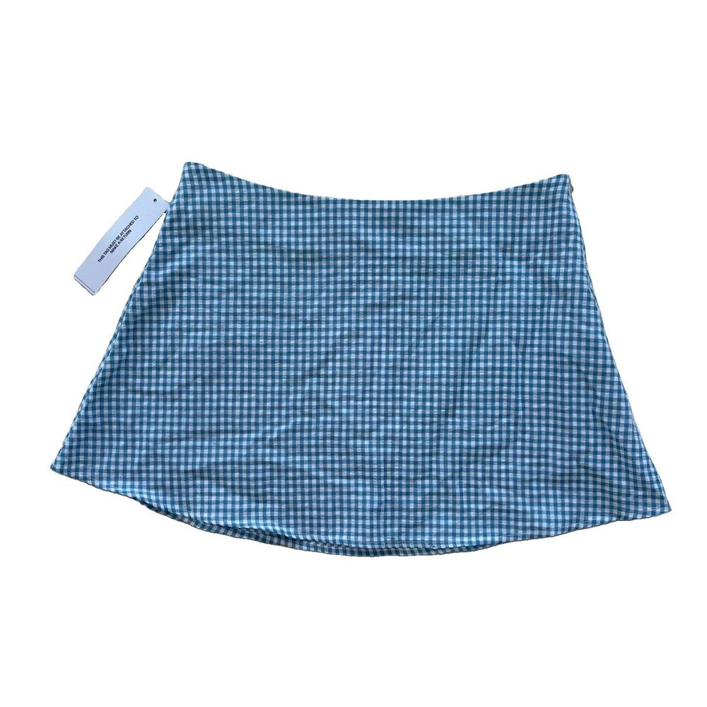 Princes Polly NWT Dirst One Skirt Blue Gingham Size 6 Women’s Small